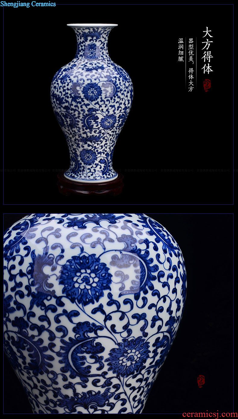 Jingdezhen ceramics vase of hydroponic mesa somebody else hand-painted sitting room furnishing articles furnishing articles ikebana arts and crafts