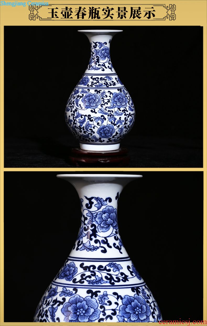 Jingdezhen ceramics creative jun porcelain vase classical household act the role ofing is tasted sitting room decoration crafts modern furnishing articles