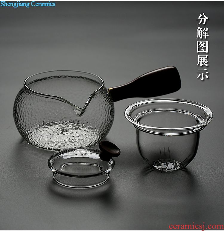 Stone mill lazy tea to implement kung fu tea set suit household automatic contracted Japanese creative ceramic teapot