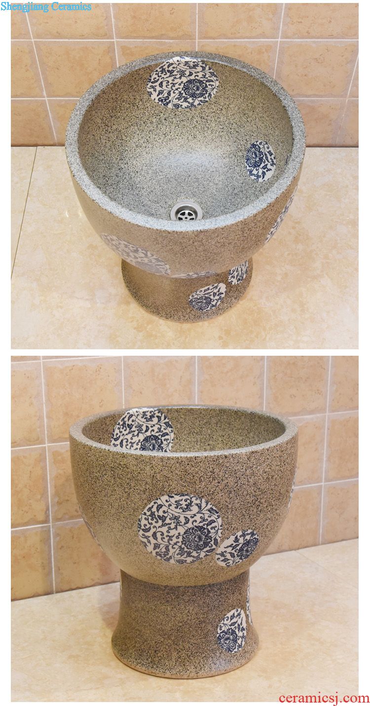 Jingdezhen ceramic lavatory basin basin art on the sink basin kiln glaze color lotus much money