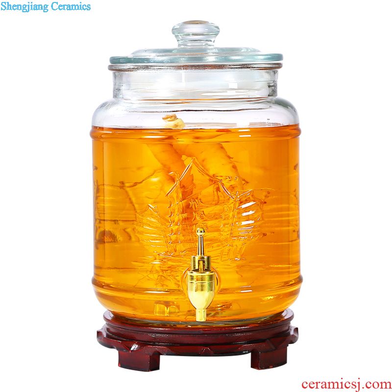 Jingdezhen ceramic sealed bottles of liquor altar it 5 jins of household to restore ancient ways it bubble wine jars