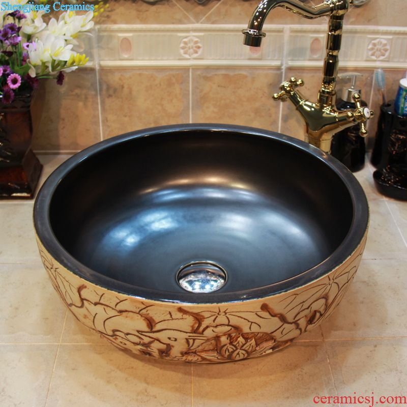 Jingdezhen JingYuXuan ceramic wash basin stage basin sink art basin basin archaize luxury