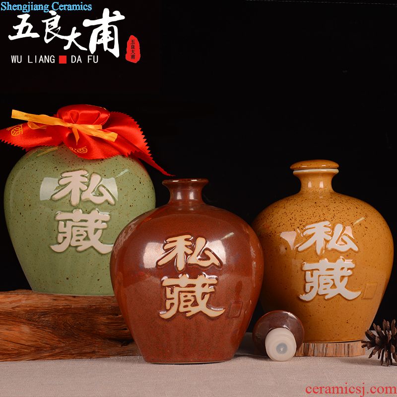 Jar it 50 kg 100 catties of jingdezhen ceramics is increasing in it with leading domestic archaize ceramic seal pot