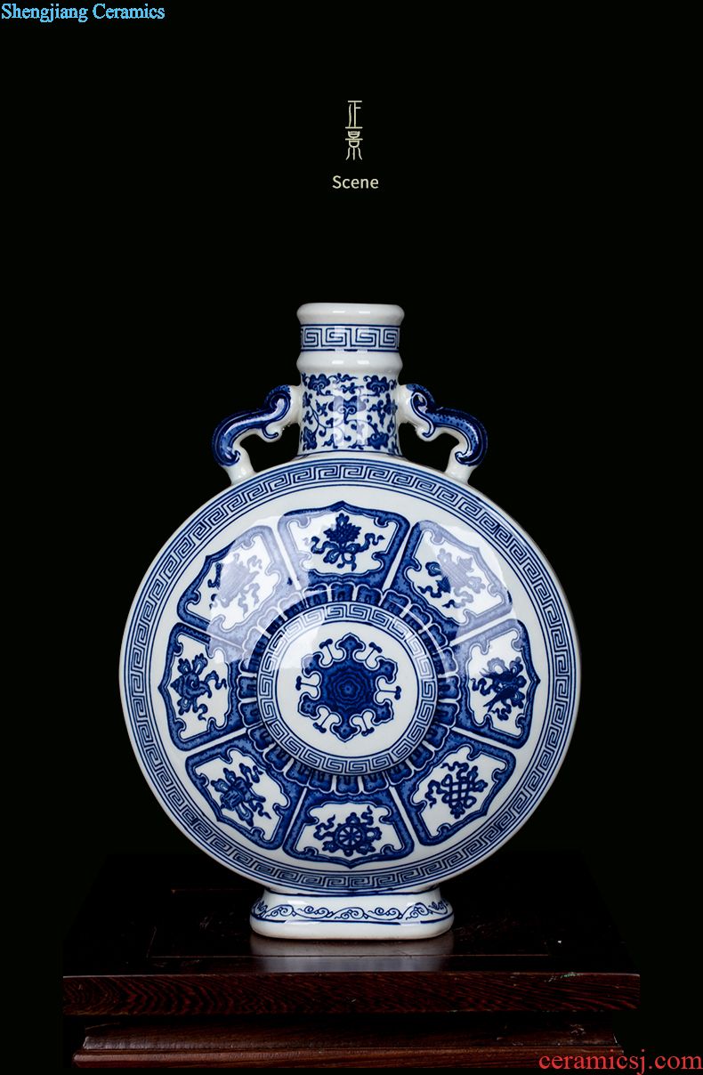 Jingdezhen ceramic antique blue and white porcelain vase new Chinese style household act the role ofing is tasted contemporary and contracted sitting room porch place