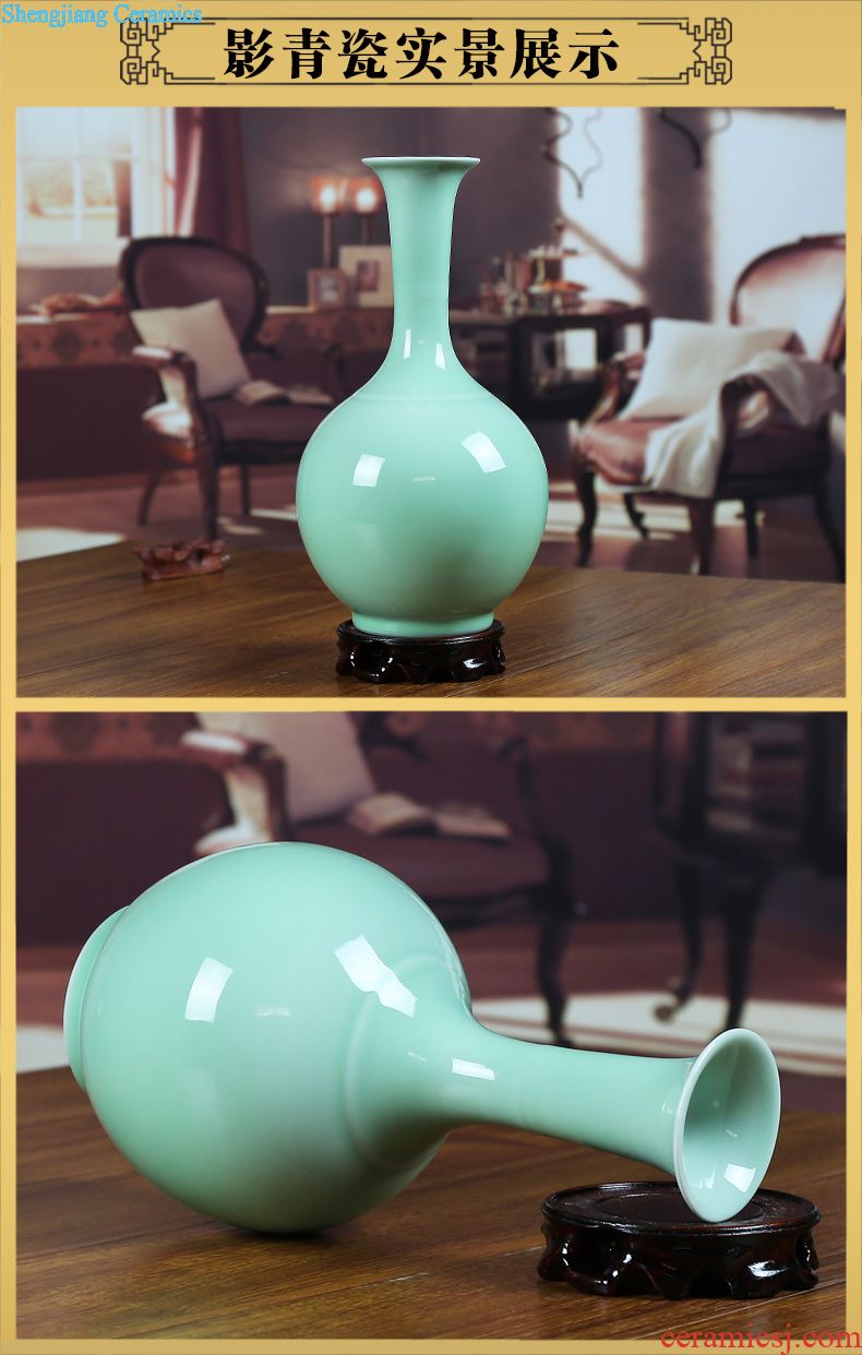 Jun porcelain kiln jingdezhen ceramics flower glaze floret bottle of modern home sitting room classic furnishing articles decorative arts and crafts