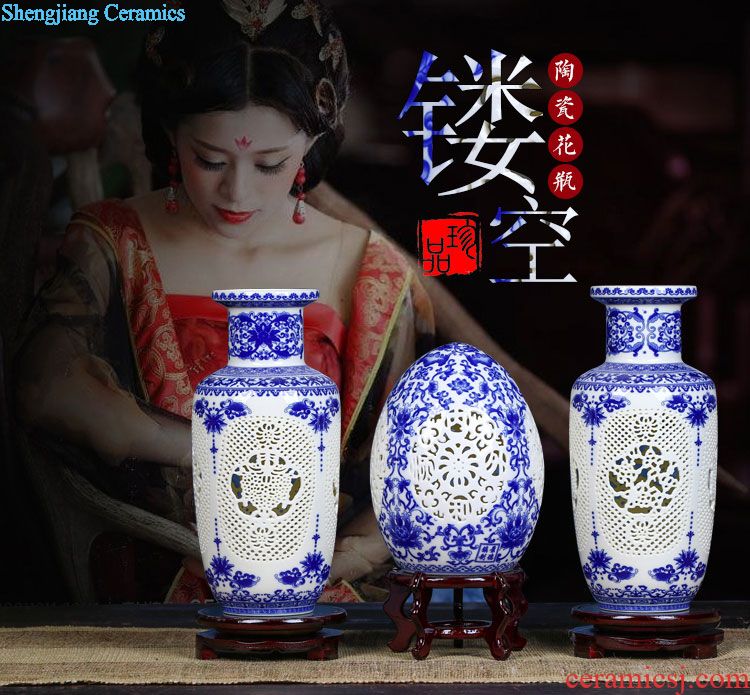 Jingdezhen ceramic barrel ricer box 5 jins of 10 jins home outfit ricer box sealing bin moistureproof insect-resistant rice flour