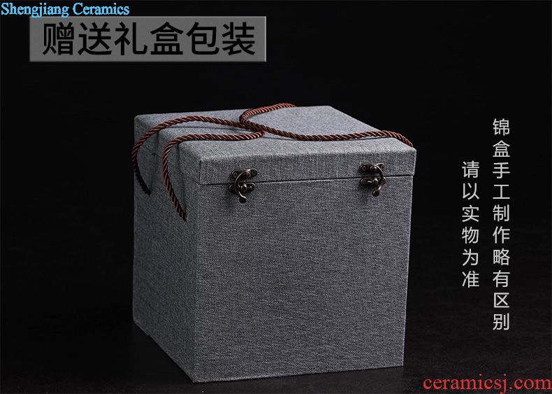 Jingdezhen ceramic household bread seven pu 'er tea pot cover seal pot receives general porcelain
