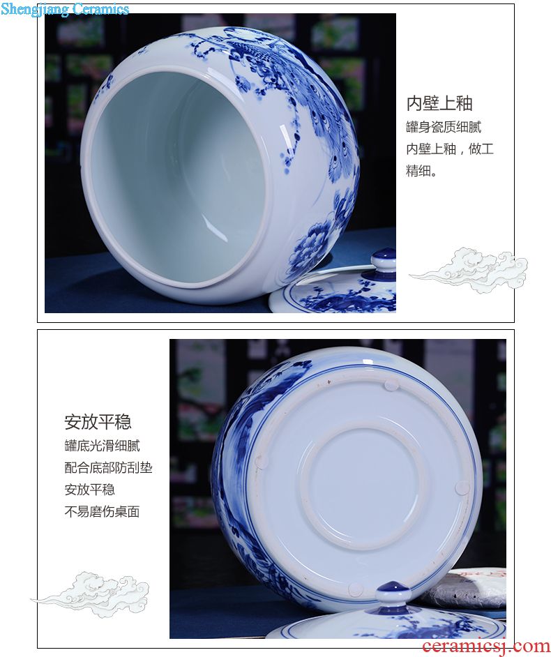 Restoring ancient ways of jingdezhen blue and white porcelain vase zen art ceramics vase flower creative office furnishing articles