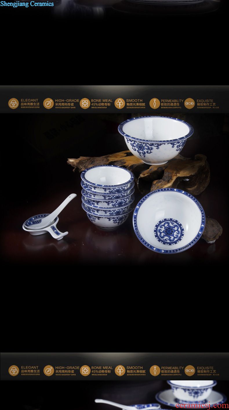 Far industry - European high-grade bone China coffee set Jingdezhen ceramic coffee cups of coffee a suit of a complete set of 15 into the head