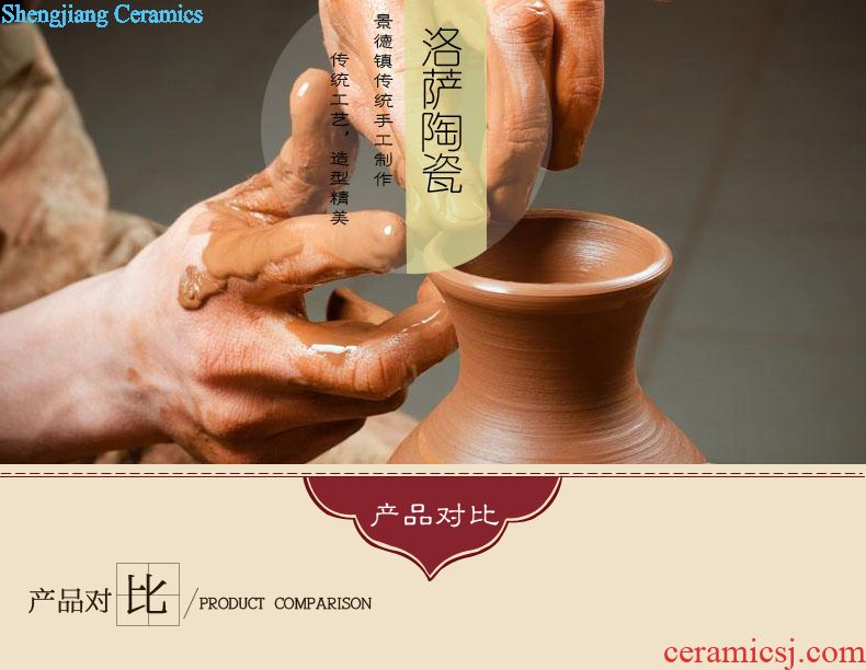 Jingdezhen ceramic jars 10 jins 20 jins 30 jins 50 jins of archaize hip bubble whose bottle it medicated wine jar