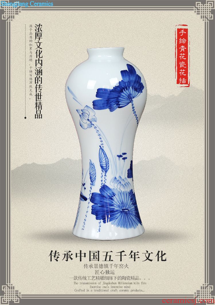 Jun porcelain of jingdezhen ceramics ears creative floret bottle handicraft furnishing articles modern household act the role ofing is tasted the living room