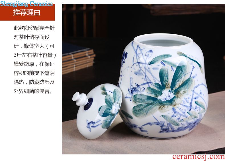 Jingdezhen ceramics vase bedroom indoor adornment small place porch contemporary and contracted suit TV ark