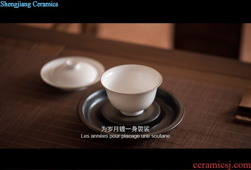 JingJun Jingdezhen ceramics hand-painted colored enamel all hand sample tea cup kung fu tea cup main personal 1