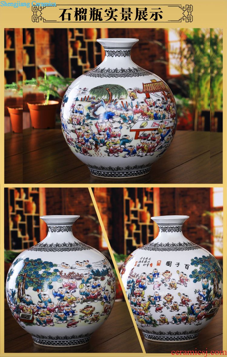 Jingdezhen blue and white ceramics gold fish tank water shallow tortoise cylinder ashtray pen XiCha washing handicraft furnishing articles in the living room