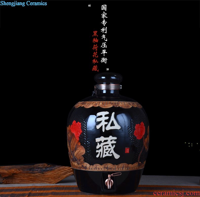 Ceramic temperature wine pot suits Hip flask glass tray Warm wine pot hot hip suits Half a jin wen hip flask