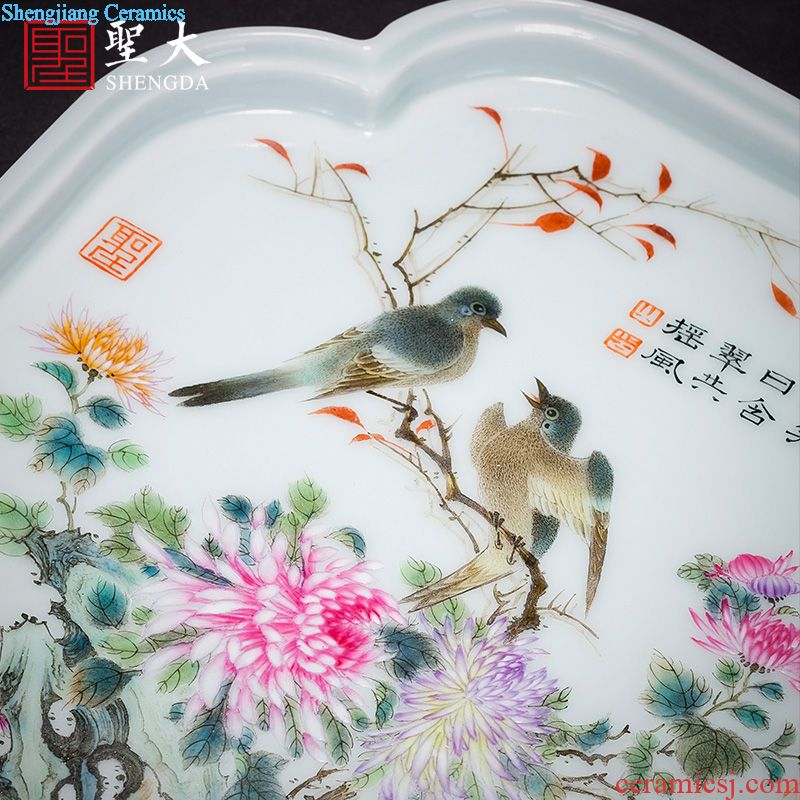 A clearance rule Ceramic tea pot enamel colors lotus flower ruyi bats grain tea POTS storehouse of jingdezhen tea service