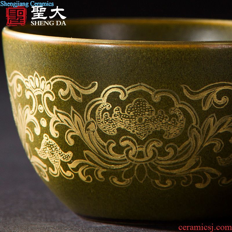 St the jingdezhen ceramic colour master hand draw pastel guan yu cup all hand kung fu tea set single cup sample tea cup