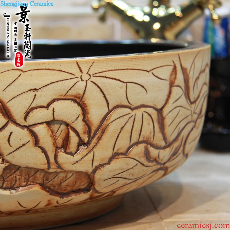 Jingdezhen JingYuXuan ceramic wash basin stage basin sink art basin basin archaize luxury