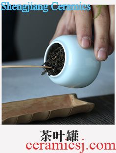 Jingdezhen ceramic flower flower implement three frequently hall tea hand-painted floret bottle home furnishing articles kung fu tea spare parts