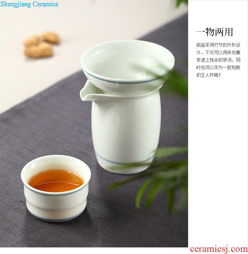 Drink to coarse pottery caddy ceramic a kilo is installed seal pot home small black pottery tea warehouse large pu-erh tea POTS