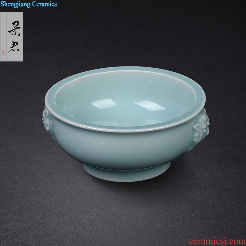 JingJun Jingdezhen ceramics Hand painted colored enamel all hand sample tea cup Kung fu master tea cups