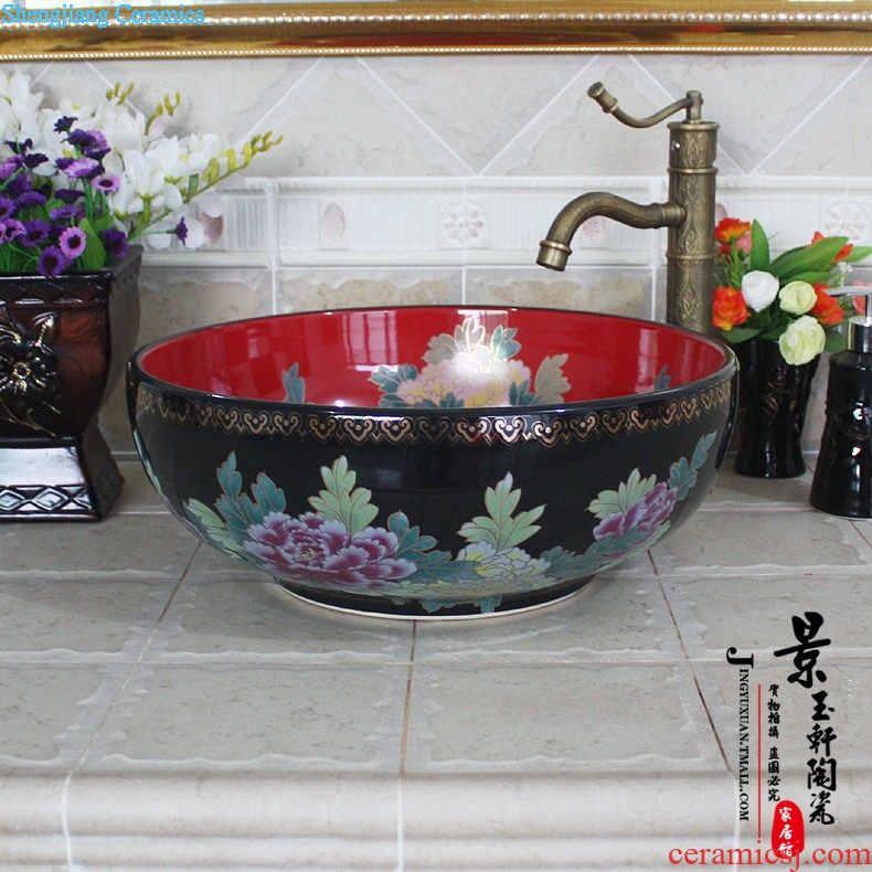 Jingdezhen ceramic JingYuXuan lavatory basin sink art basin basin lettering on stage