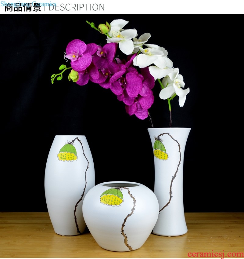 North European contemporary and contracted ceramic vase origami dried flowers flower arrangement sitting room small and pure and fresh home furnishing articles