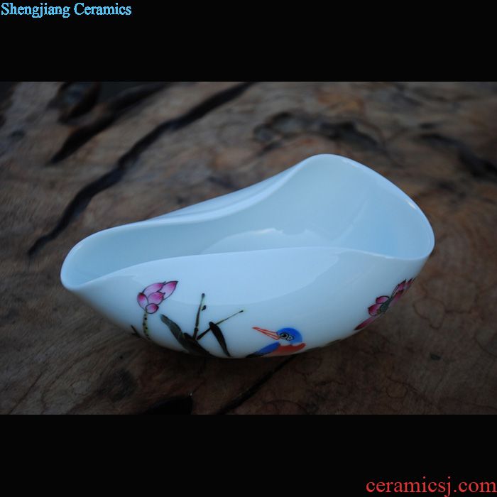 Owl jingdezhen kiln XY - CJ264C high-grade enamel cup suit hand-drawn characters kung fu tea set sample tea cup