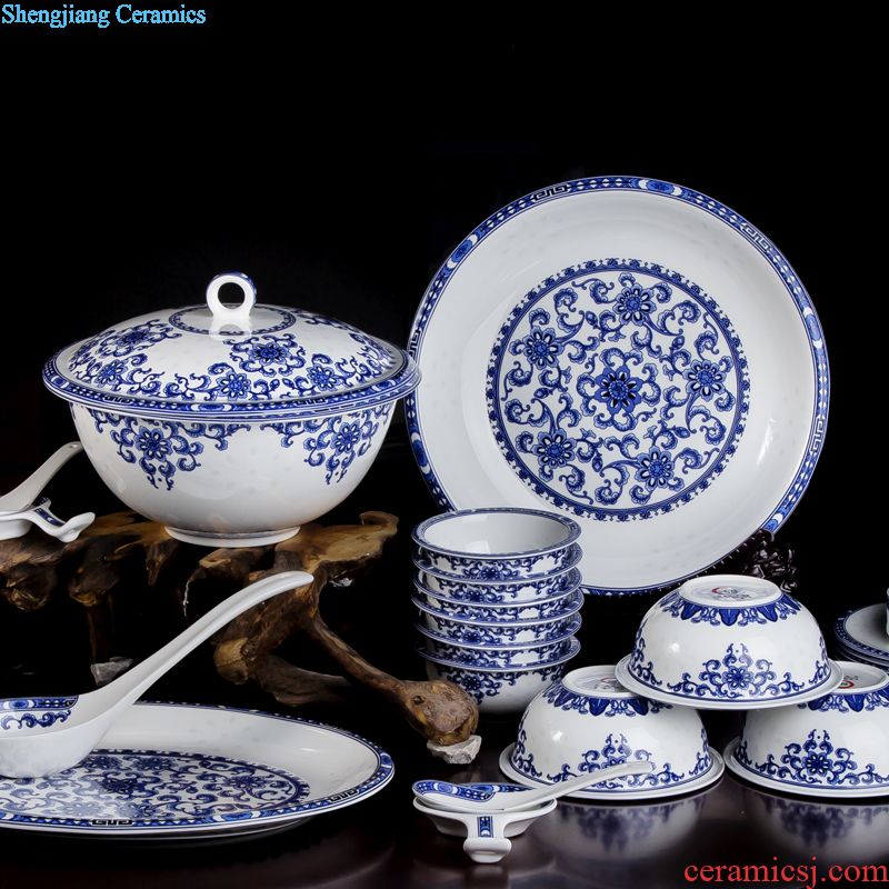 Far industry - European high-grade bone China coffee set Jingdezhen ceramic coffee cups of coffee a suit of a complete set of 15 into the head