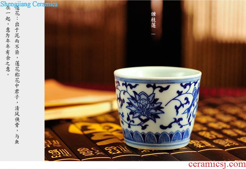 Jingdezhen ceramic jars home 20 jins 30 jins 50 it chivalrous man altar wine bottle of household ceramic seal pot