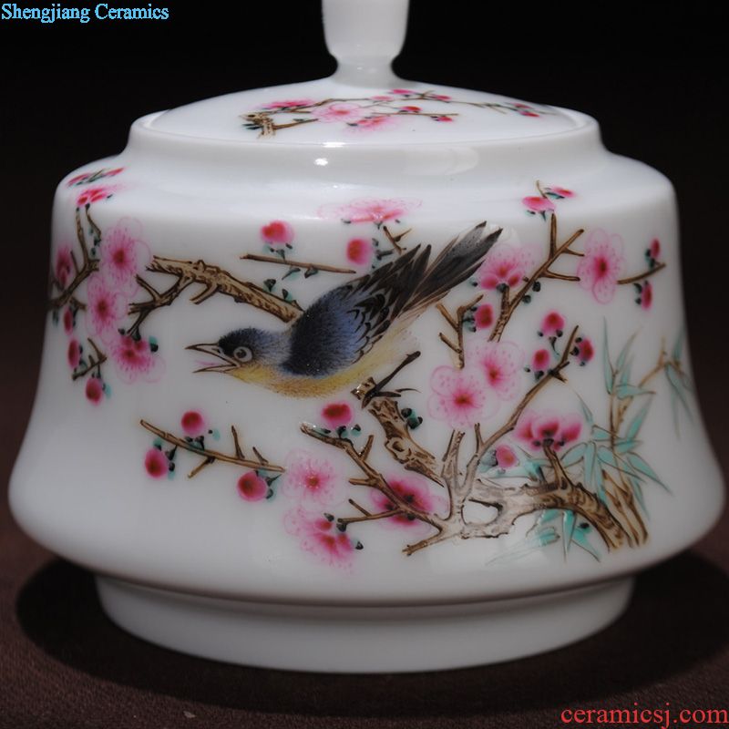 Owl fair jingdezhen kiln XY - CJ294C hand-painted famille rose porcelain cup kung fu tea accessories all handmade