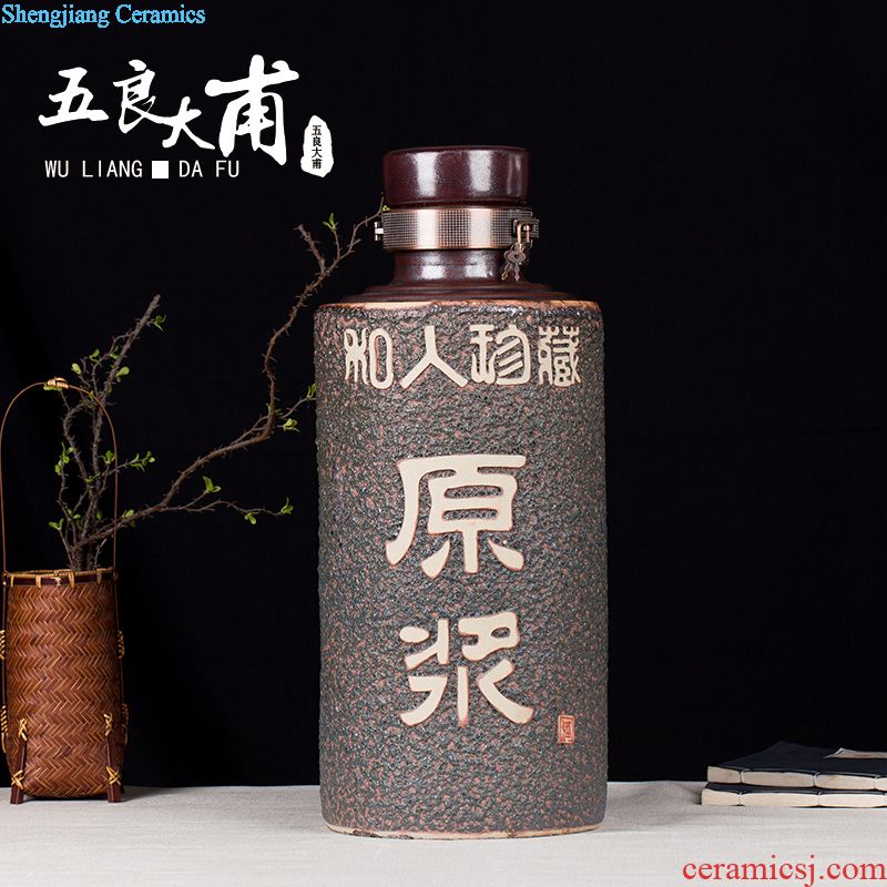 Bubble jars bubble bottle 10 jins jar with leading archaize of jingdezhen ceramic jars medicine bottle seal wine