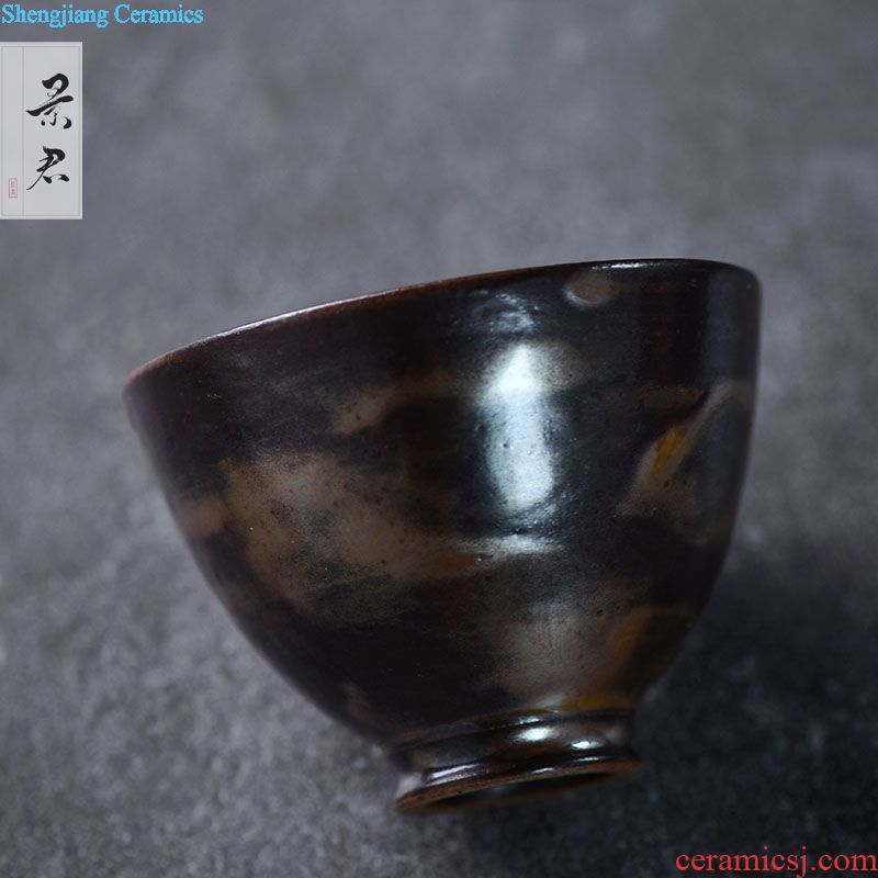 JingJun teapot jingdezhen ceramic teapot pure manual ji blue gold hand-painted the lad of single pot CiHu tea set