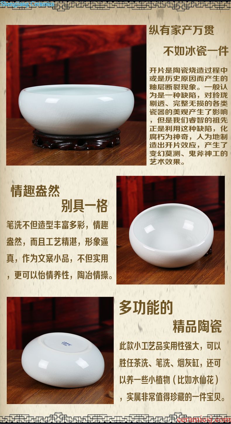 Hand painted fruit bowl of blue and white porcelain of jingdezhen ceramics creative candy dishes crafts household act the role ofing is tasted the living room