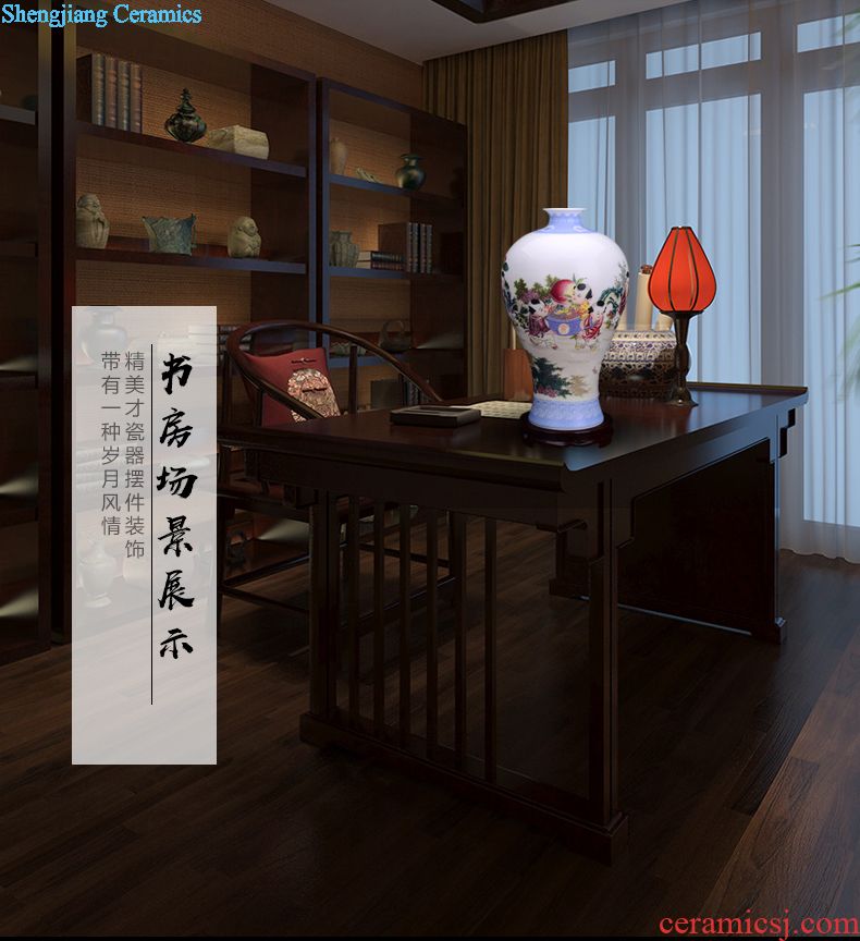 Jingdezhen ceramics hand-painted pastel lohan cylinder home furnishing articles furnishing articles household act the role ofing is tasted creative living room