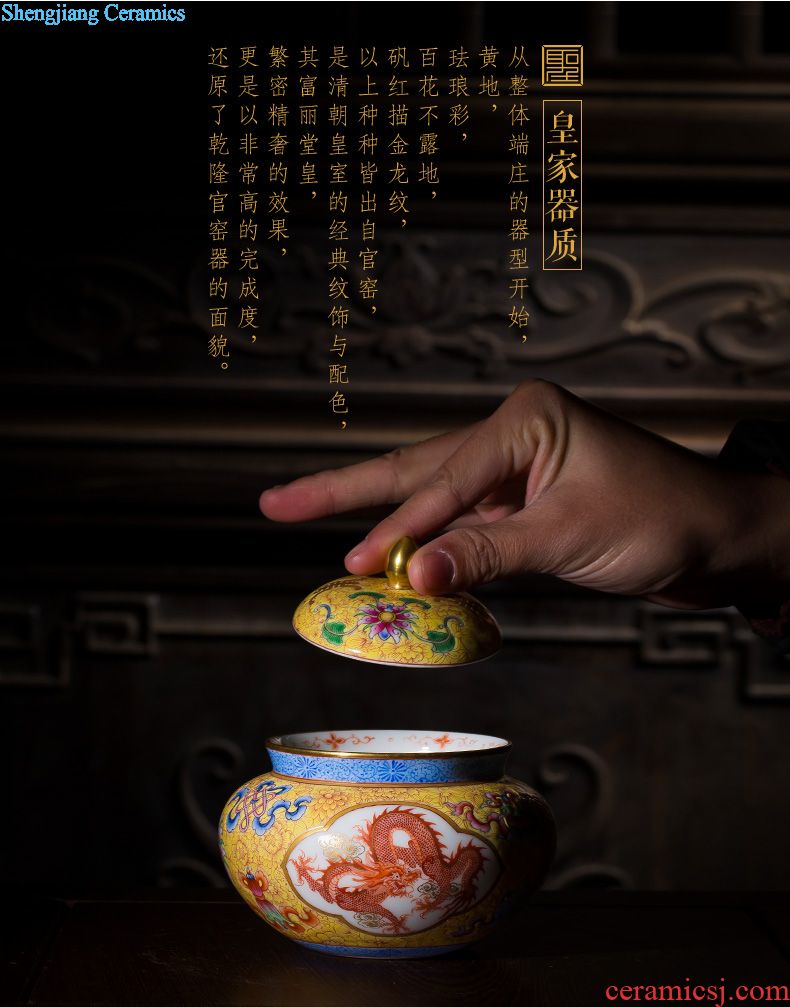 St office cup hand-painted ceramic famille rose Traditional figure 帯 cover handle tea cup all hand of jingdezhen tea service