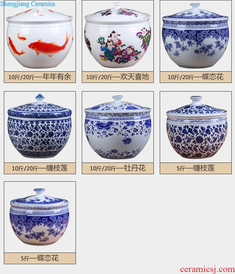 Jingdezhen blue and white vase sitting room home furnishing articles household ceramics handicraft modern classical ideas to restore ancient ways