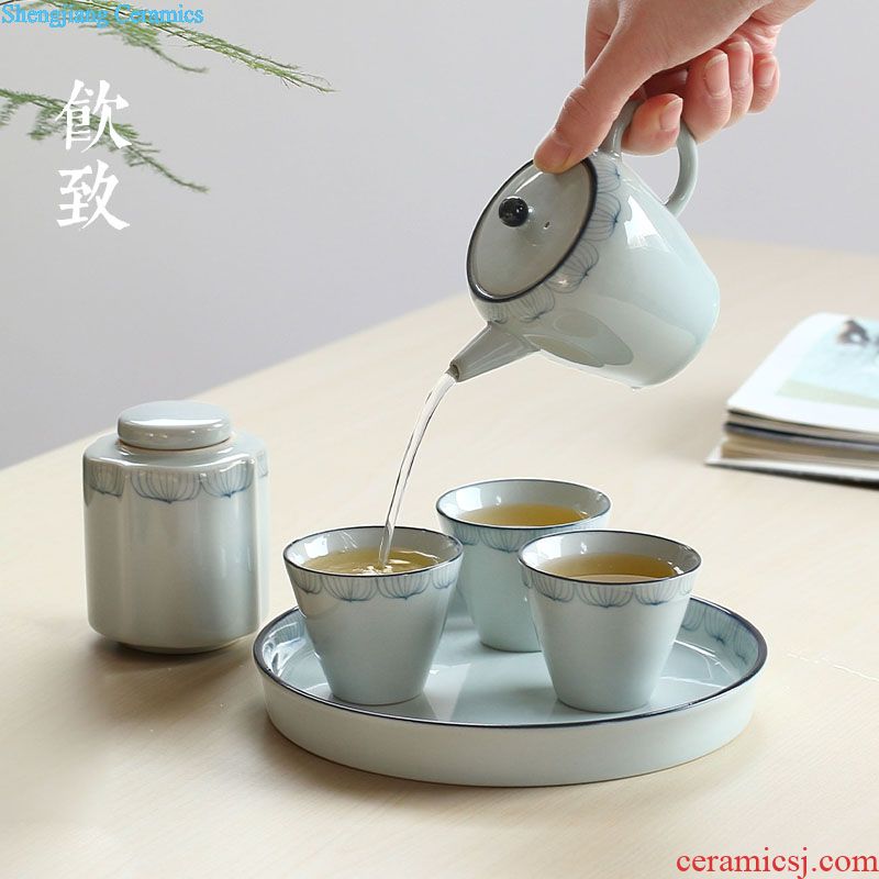 Drink to the old rock, all hand hammer home the teapot coarse pottery teapot large ceramic kung fu tea pot