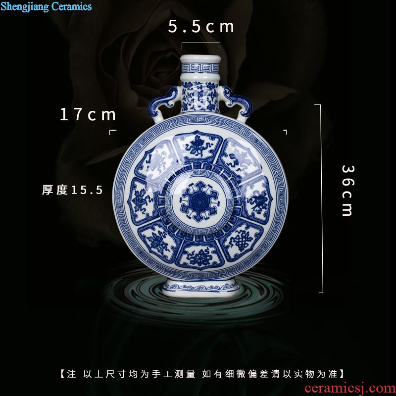 Jingdezhen ceramic antique blue and white porcelain vase new Chinese style household act the role ofing is tasted contemporary and contracted sitting room porch place