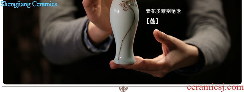 Three frequently celadon pot Kung fu tea tea ware jingdezhen ceramics gulp S21031 mini small pot