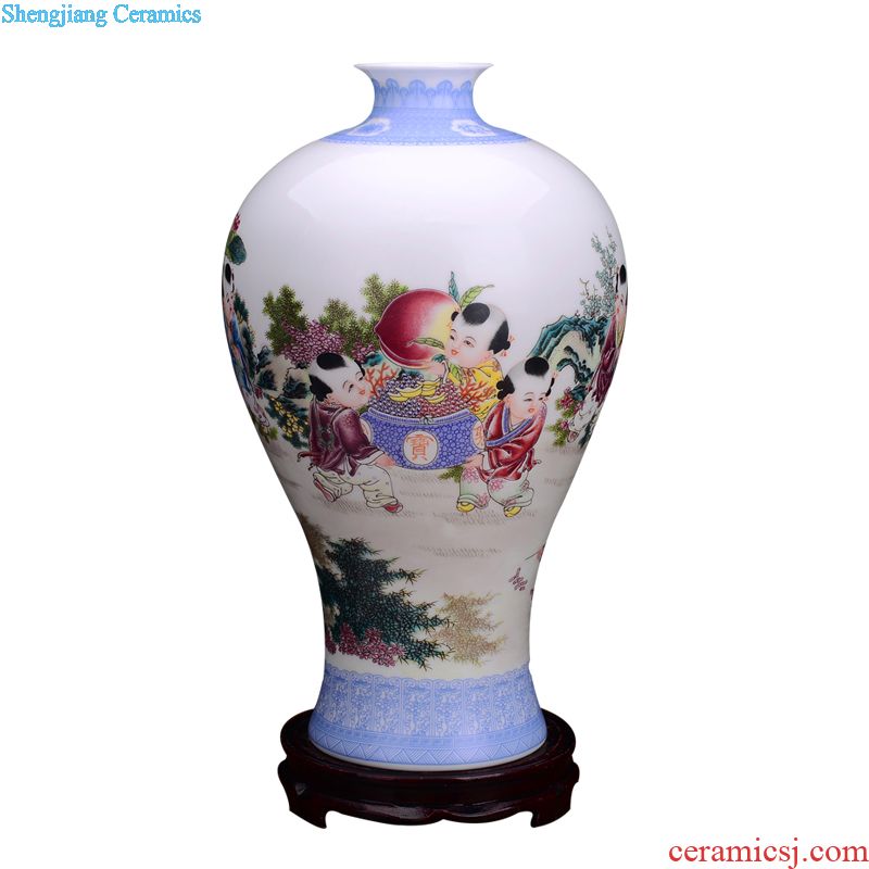 Jingdezhen ceramics hand-painted pastel lohan cylinder home furnishing articles furnishing articles household act the role ofing is tasted creative living room