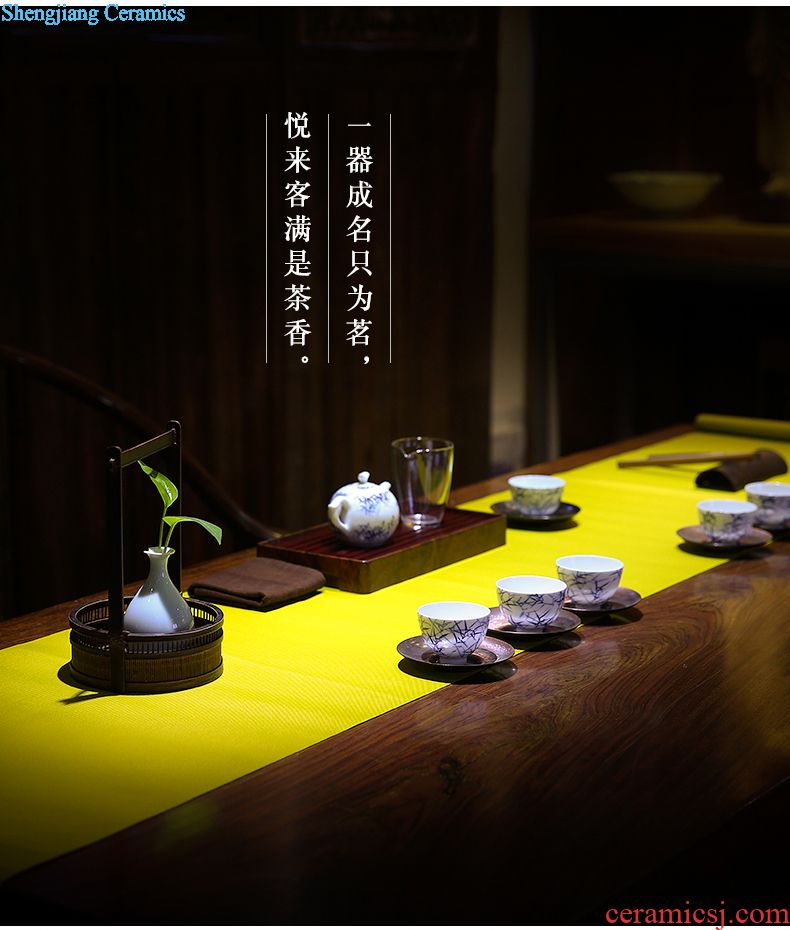 Three frequently don white porcelain little teapot Jingdezhen ceramic kung fu tea tea, manual office home jun DE pot