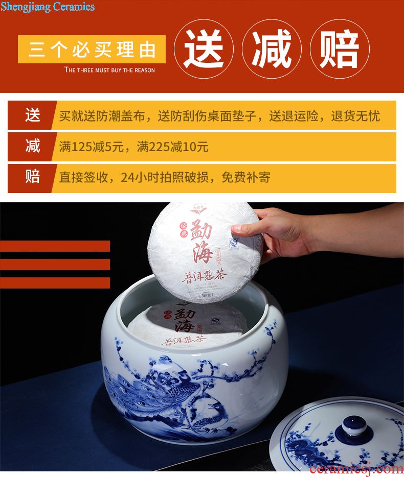 Restoring ancient ways of jingdezhen blue and white porcelain vase zen art ceramics vase flower creative office furnishing articles