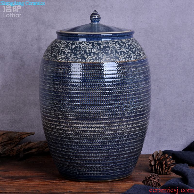 Jingdezhen ceramic jars 50 kg protoplasmic wine bottle it sealed jar of wine bottle wine jar can take leader