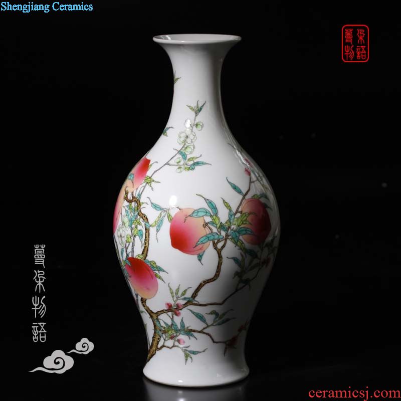 Jingdezhen 25 kg environmental protection high-grade watermelon cover ceramic storage tank practical household porcelain cover tank storage pickle jar