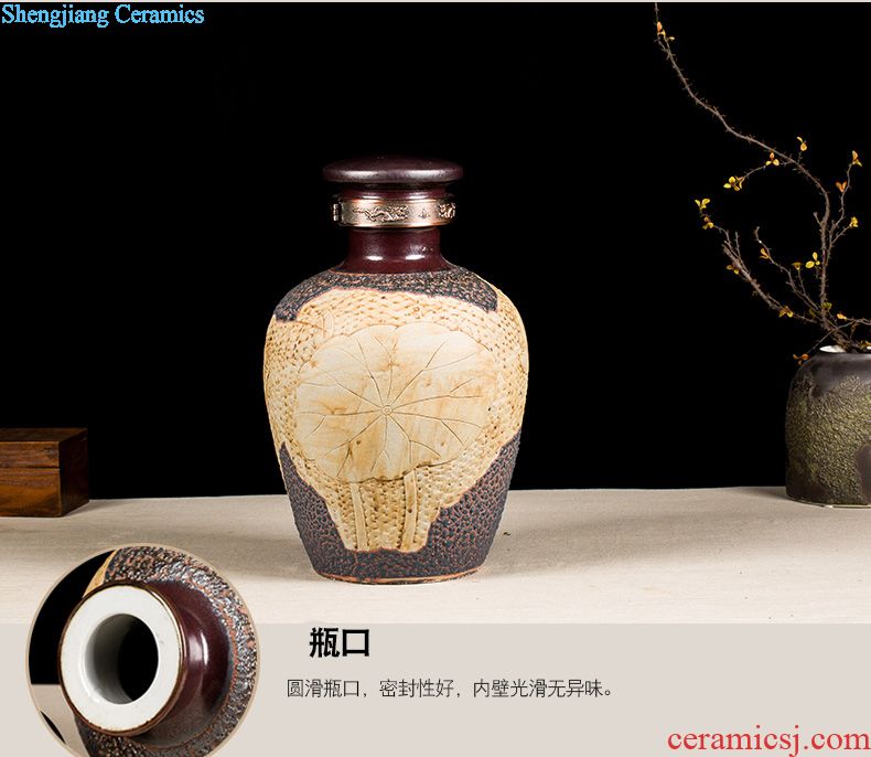 Archaize ceramic jars the general pot of 20 jins with leading wine bubble jars bottle it jingdezhen archaize jars