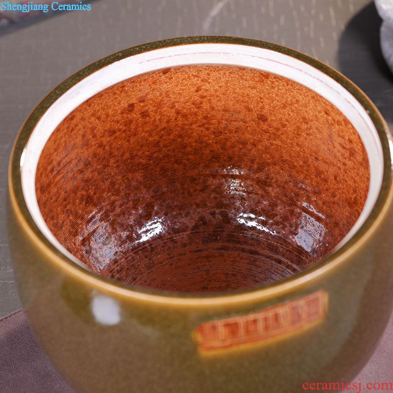 Jingdezhen ceramic storage tank Chinese ceramic pot home outfit receives meters pot dry can of China