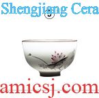 Three frequently hall pick flowers master of jingdezhen ceramic sample tea cup individual single cup tea rolling S42172 gradient cup