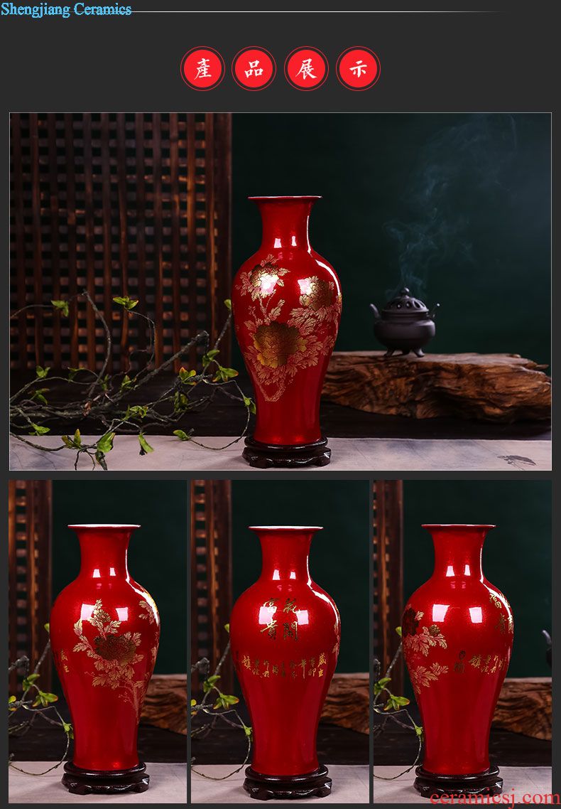 Jingdezhen ceramics Zhang Bingxiang works best wax gourd vases, contemporary and fashionable adornment furnishing articles of handicraft