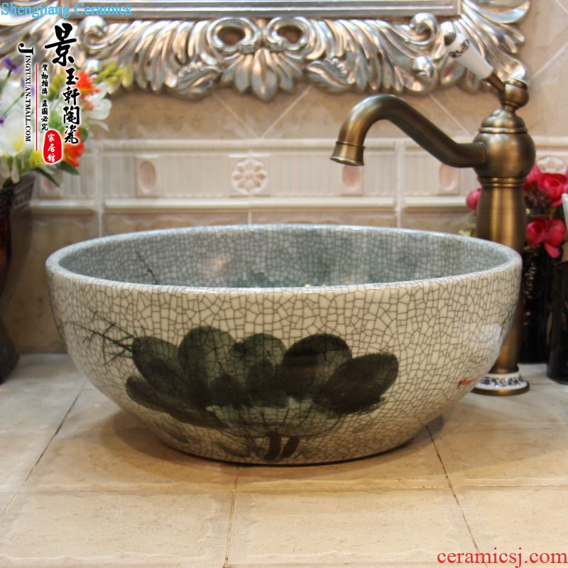 JingYuXuan jingdezhen ceramic lavatory basin art basin sink the stage basin admiralty bergamot